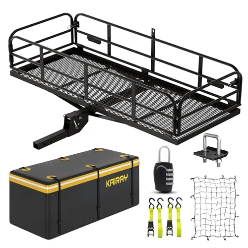 KAIRAY 500 Lb Folding Hitch Cargo Carrier 60x24