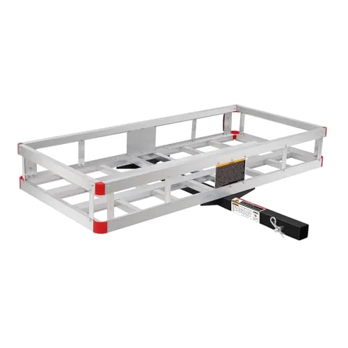 MaxxHaul 70108 Aluminum Cargo Carrier 500-lb High Rails