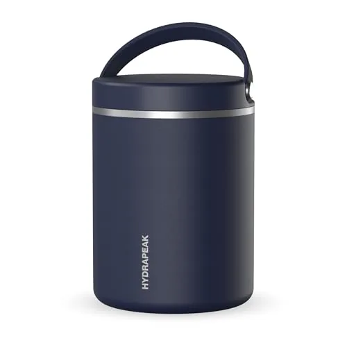 Hydrapeak 32oz Insulated Food Jar Wide Mouth Navy