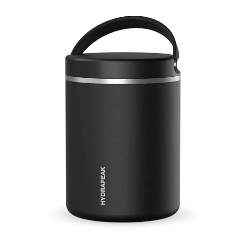 Hydrapeak 32oz Vacuum Insulated Food Jar, Black