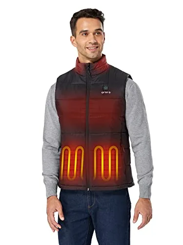 ORORO 4-Zone USB-C Heated Puffer Vest