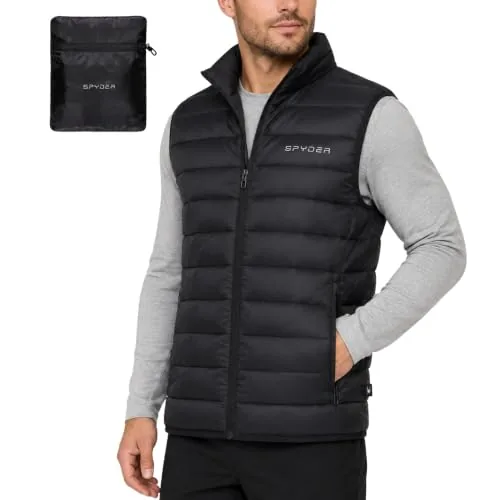 Spyder Packable Puffer Vest with Lycra Binding