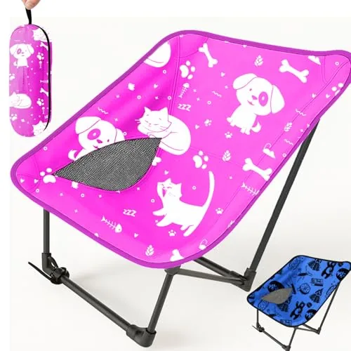 KidzAdventure Kids Folding Camp Chair Ultralight Pink