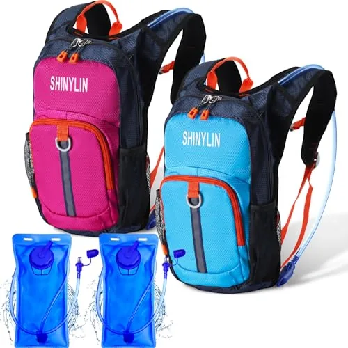 Shinylin Kids Hydration Backpack 2-Pack with 1.5L Bladders