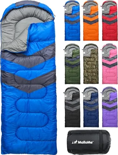 MalloMe 3lb Sleeping Bag 50-77F Single or Double