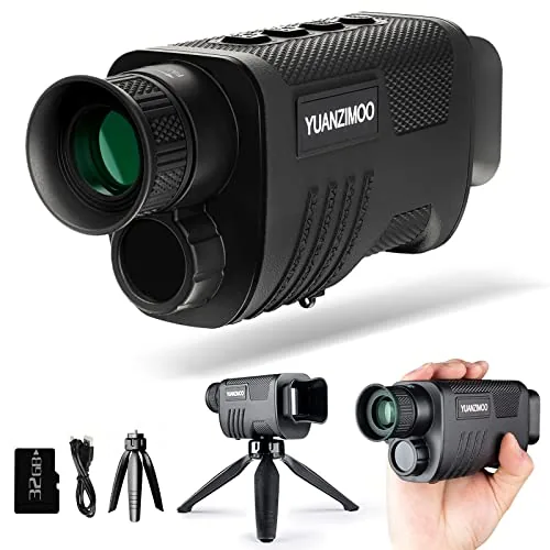 YUANZIMOO Night Vision Monocular 8X Zoom 32GB SD