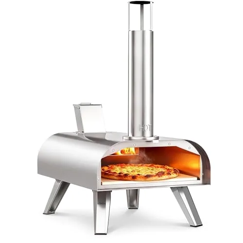 BIG HORN 12-Inch 3-in-1 Wood Pellet Pizza Oven
