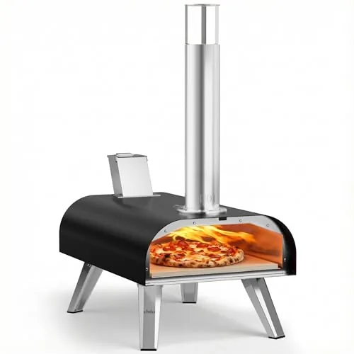 BIG HORN 12-Inch Multi-Fuel Portable Pizza Oven