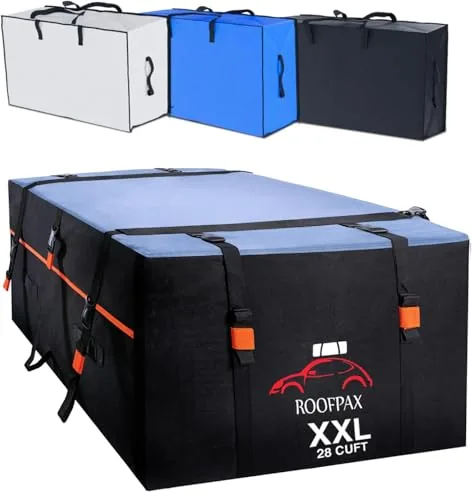 RoofPax 28 CuFt Rooftop Cargo Bag with Door Hooks