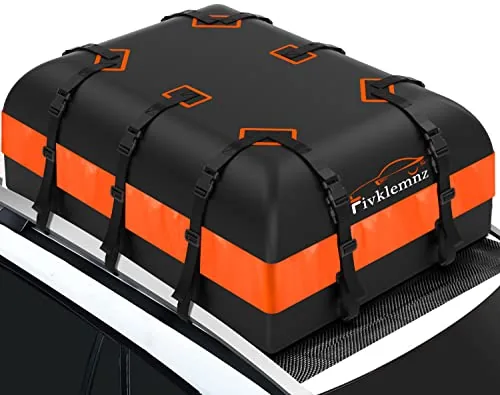 FIVKLEMNZ 21 Cu Ft Waterproof Soft Rooftop Cargo Bag