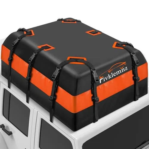 FIVKLEMNZ 30 Cu Ft Waterproof Soft Rooftop Cargo Bag