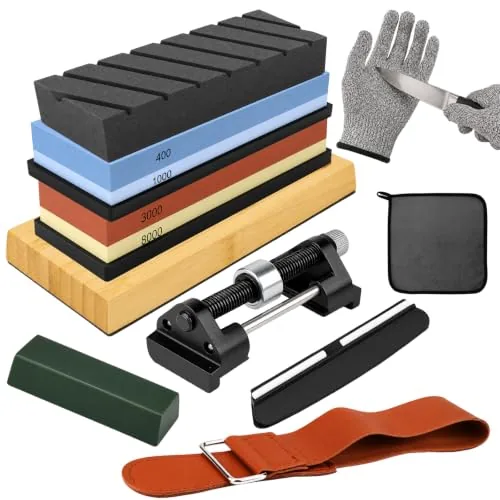 ELEAD 12-Piece Whetstone Set 400-8000 Grit