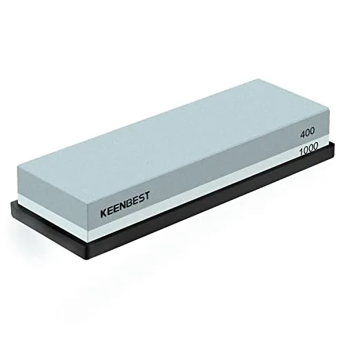 KEENBEST Dual-Grit 400/1000 Whetstone Sharpening Set