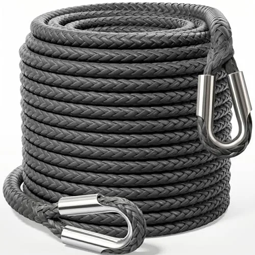 HOKINETY Synthetic Winch Rope 3/8" x 100ft 27000lb