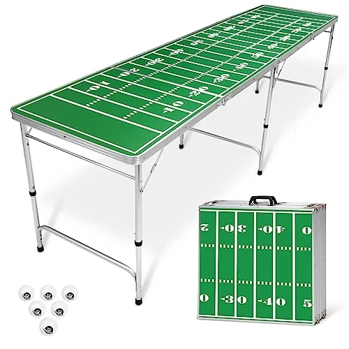 GoPong 8-Foot Aluminum Beer Pong Table, Folding