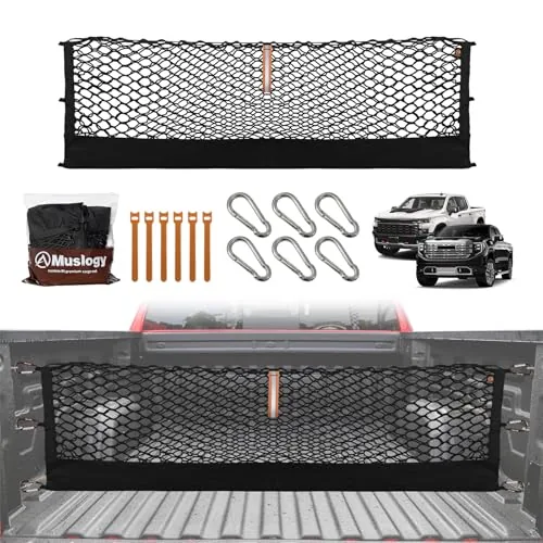 Muslogy Cargo Net Silverado Sierra 1500-3500HD Custom Fit
