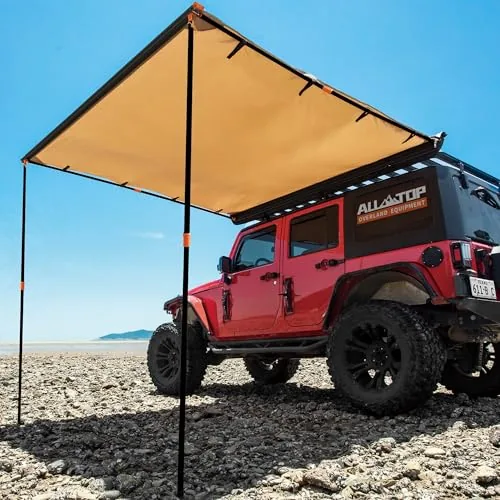 ALL-TOP 8.2x8.2 ft Pull-Out Roof Rack Awning UV50+