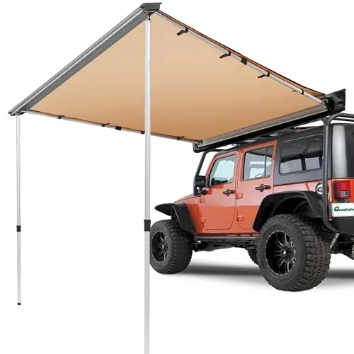 VEVOR 4.6x6.6 ft Roof Rack Pull-Out Awning UV50+