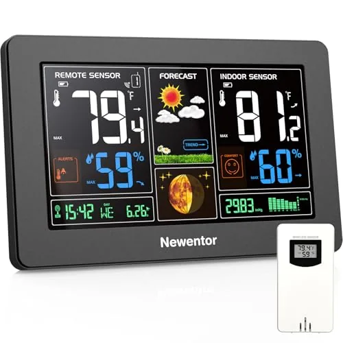 Newentor Q9 Color LCD Indoor Outdoor Weather Station
