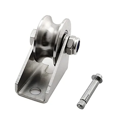 heyous 304 Stainless Steel U-Groove Sliding Pulley Rail