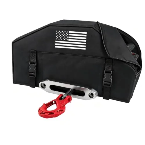 AddSafety Winch Cover Flag Pattern, 8000-13500lb Fit
