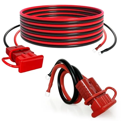 LZMSNZ 24FT 2AWG Winch Power Cable Quick Disconnect