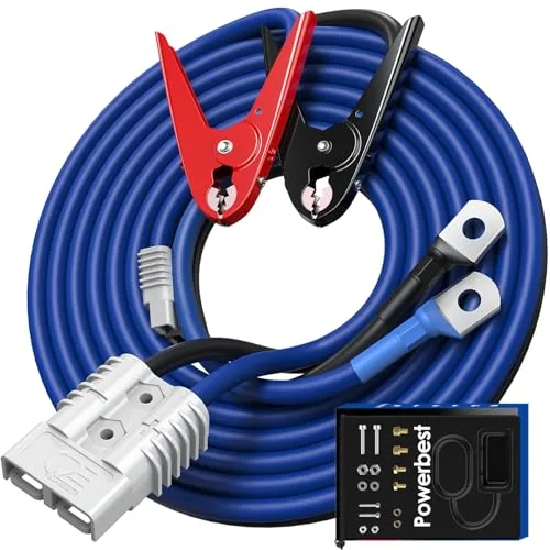 POWERBEST P130 1 Gauge 30 Ft Anderson Jumper Cables