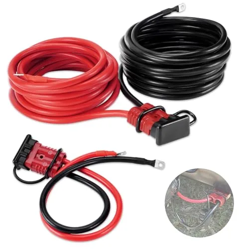 Venussar 24FT 4 AWG Pure Copper Winch Power Cable